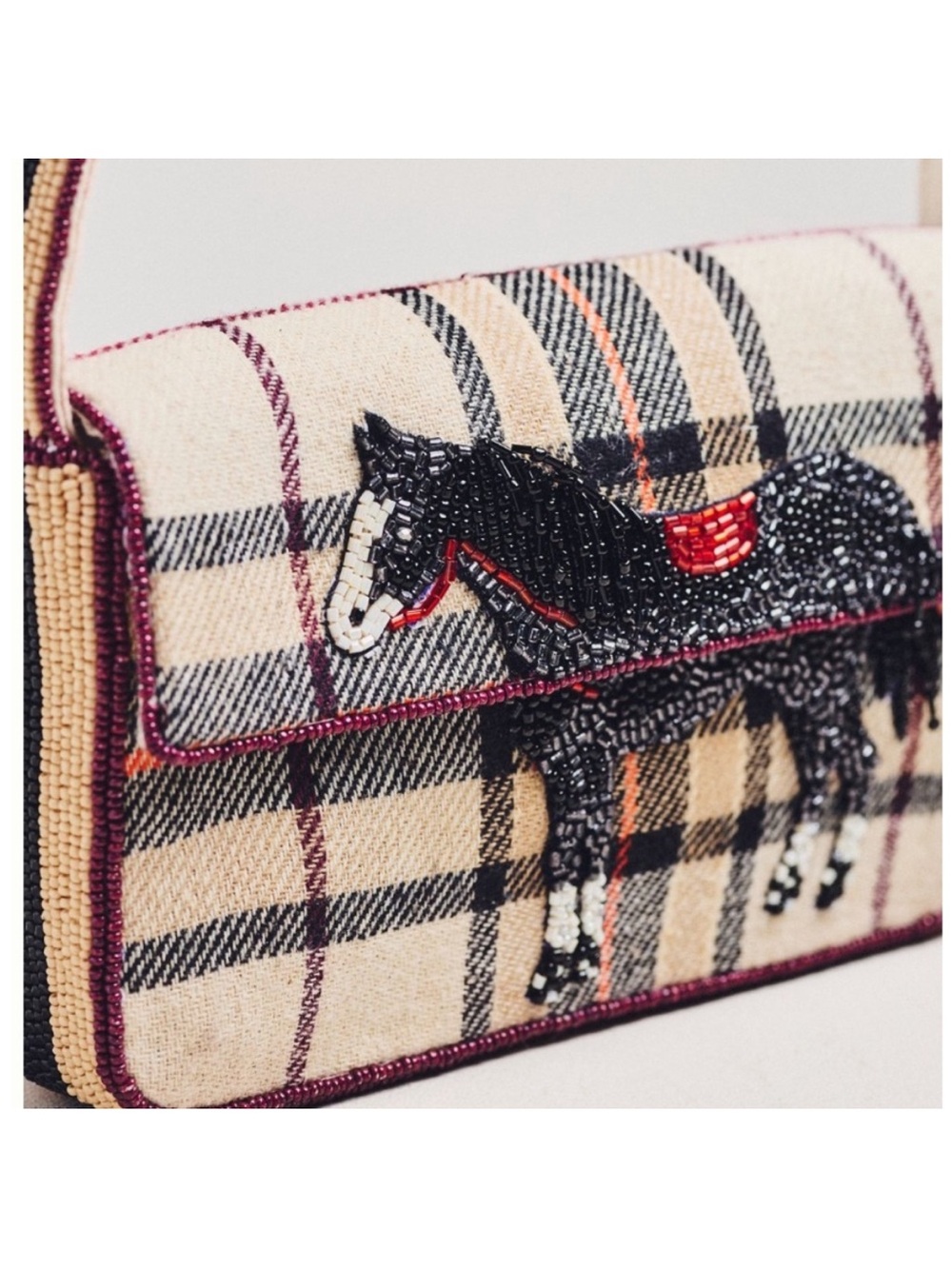Anthropologie Fiona Beaded Bag: Animal Edition Horse - Picture 5 of 8